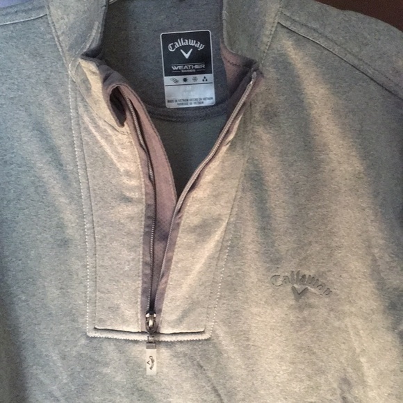 Men’s Callaway 3/4 zip sz L NWOT in greenish/Gray - Picture 5 of 5